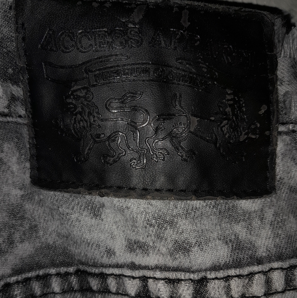 ACCESS Gray Acid Wash Denim